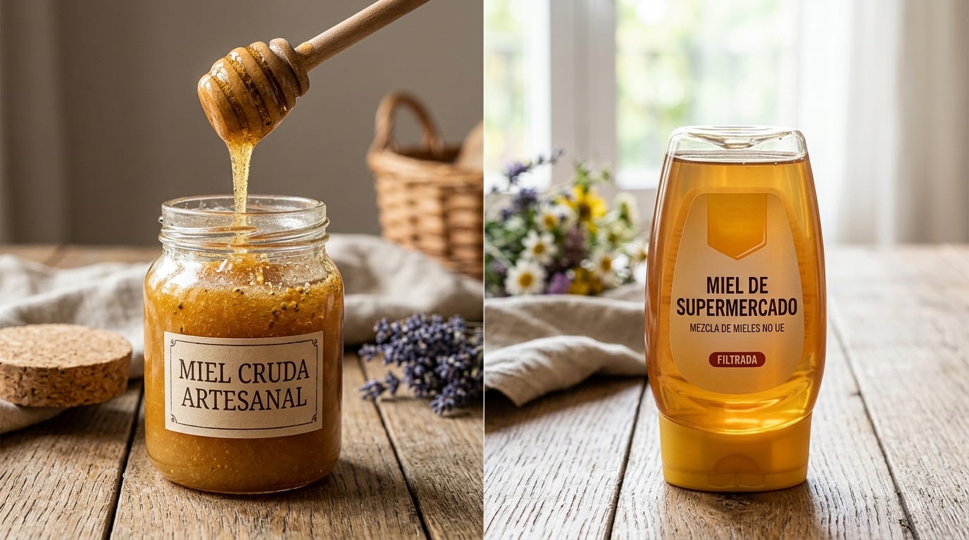 Miel cruda o miel de supermercado: cómo distinguirlas